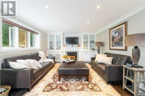 22 Glen Meadow Court, Toronto (Islington-City Centre West), ON - Indoor Photo Showing Living Room With Fireplace