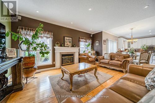 5 Summershade Street, Brampton (Bram East), ON - Indoor Photo Showing Living Room With Fireplace