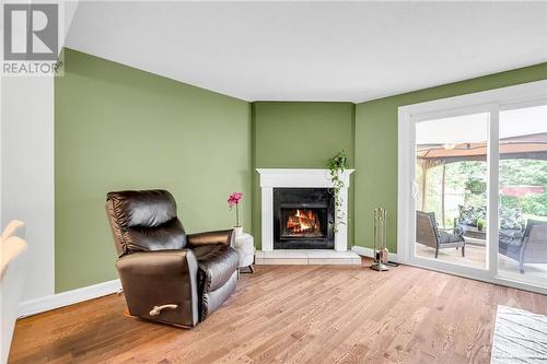 1753 Prestwick Drive, Ottawa, ON - Indoor Photo Showing Living Room With Fireplace