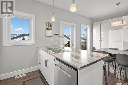 418 Kloppenburg Street, Saskatoon, SK - Indoor Photo Showing Kitchen With Double Sink