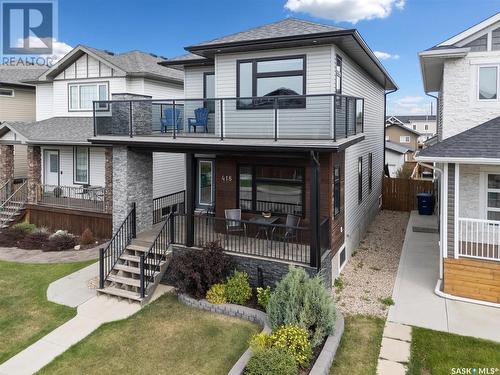 418 Kloppenburg Street, Saskatoon, SK - Outdoor With Balcony With Deck Patio Veranda