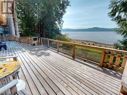 12335 Scotch Fir Point Road, Powell River, BC - Outdoor With Body Of Water With Deck Patio Veranda With View With Exterior