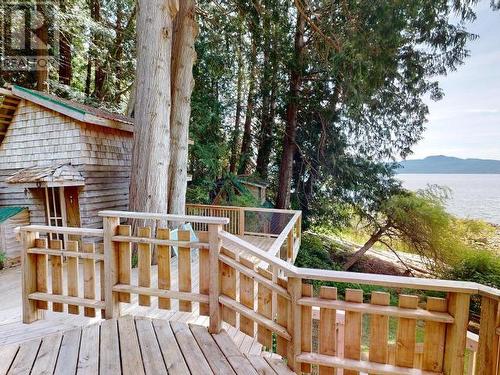 12335 Scotch Fir Point Road, Powell River, BC - Outdoor With Body Of Water With Deck Patio Veranda