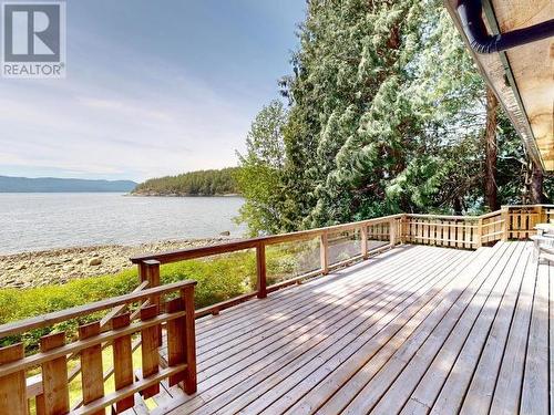 12335 Scotch Fir Point Road, Powell River, BC - Outdoor With Body Of Water With Deck Patio Veranda