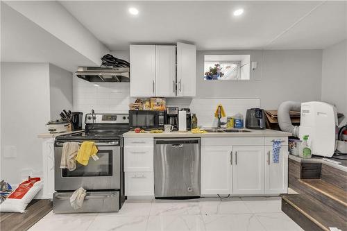 6 Greig Street, Hamilton, ON - Indoor Photo Showing Kitchen With Double Sink