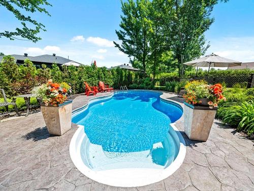 Piscine - 3495 103E Avenue, Shawinigan, QC - Outdoor With In Ground Pool With Backyard