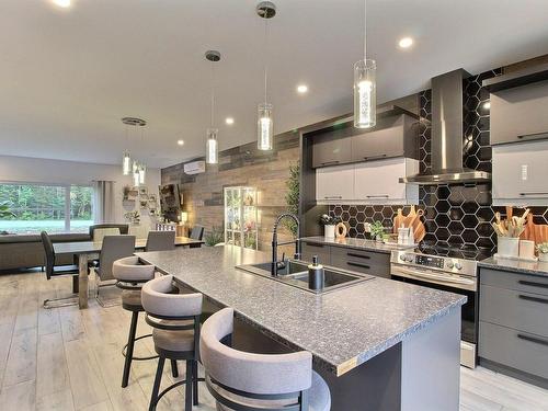 Overall view - 185 Ch. De Val-Du-Repos, Val-D'Or, QC - Indoor Photo Showing Kitchen With Double Sink With Upgraded Kitchen