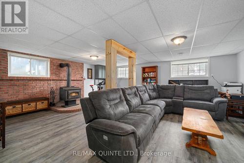 243 Cross Road, Tyendinaga, ON - Indoor Photo Showing Living Room With Fireplace