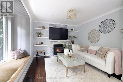 5611 Thorn Lane, Burlington (Orchard), ON - Indoor Photo Showing Living Room With Fireplace