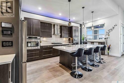 235 Fleming Crescent, Saskatoon, SK - Indoor Photo Showing Kitchen With Upgraded Kitchen