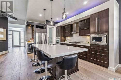 235 Fleming Crescent, Saskatoon, SK - Indoor Photo Showing Kitchen With Upgraded Kitchen