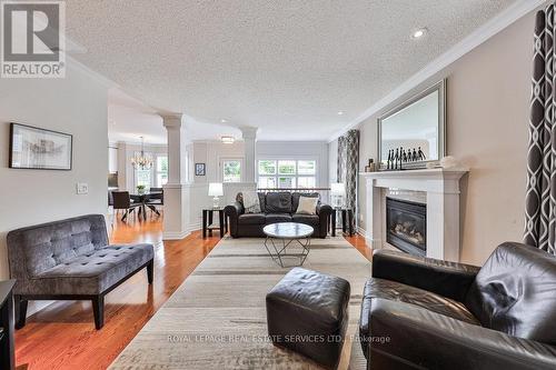 8 Inverhuron Trail, Oakville (River Oaks), ON - Indoor Photo Showing Living Room With Fireplace