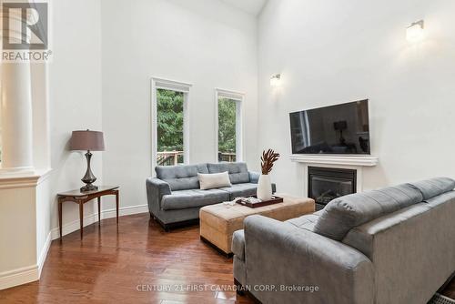 6 Anderson Court, Halton Hills (Georgetown), ON - Indoor Photo Showing Living Room With Fireplace