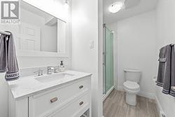 Lower level 3pc bathroom. - 