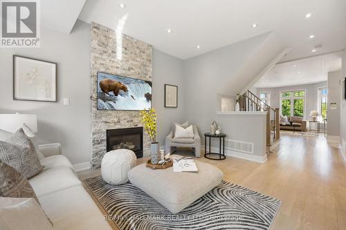 48 Post Oak Drive, Richmond Hill, ON - Indoor Photo Showing Living Room With Fireplace