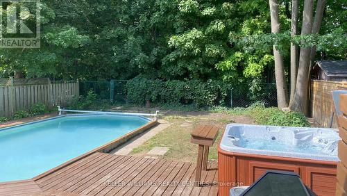 48 Morgan Drive, Haldimand, ON - Outdoor With In Ground Pool With Deck Patio Veranda With Backyard