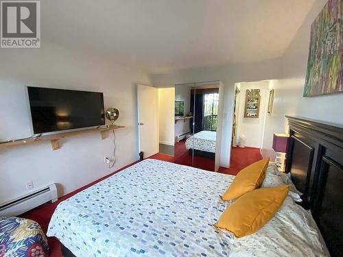 202 110 Seventh Street, New Westminster, BC - Indoor Photo Showing Bedroom With Fireplace