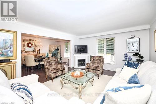 47 Monarch Park Drive, St. Catharines, ON - Indoor Photo Showing Living Room With Fireplace