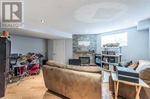 36 Bilbrough Street, Aurora, ON - Indoor Photo Showing Living Room With Fireplace