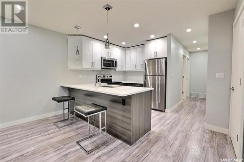 218 160 Gore Place, Regina, SK - Indoor Photo Showing Kitchen With Stainless Steel Kitchen With Upgraded Kitchen