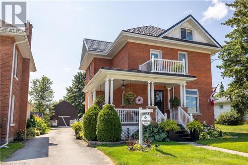 86 Toronto Street N, Markdale, ON - Outdoor With Balcony With Deck Patio Veranda With Facade