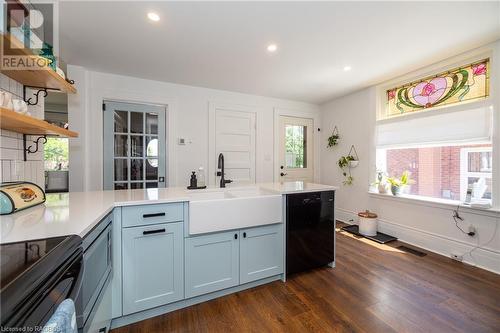 86 Toronto Street N, Markdale, ON - Indoor Photo Showing Kitchen With Double Sink