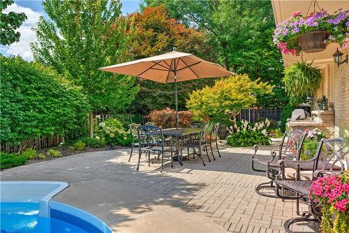 306 Oakwood Court, Burlington, ON - Outdoor With In Ground Pool With Backyard