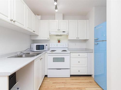 301-827 North Park St, Victoria, BC - Indoor Photo Showing Kitchen With Double Sink