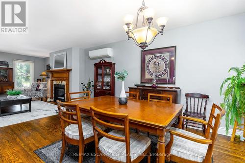 129 Parkview Drive, Hamilton (Parkview), ON - Indoor Photo Showing Dining Room With Fireplace