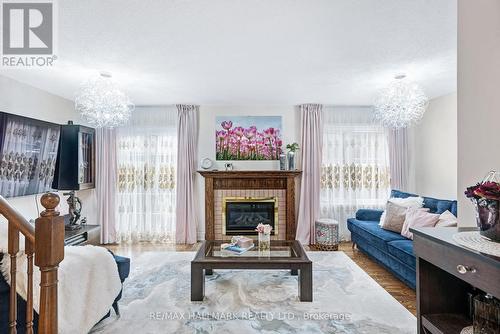 8 Louana Crescent, Vaughan (East Woodbridge), ON - Indoor Photo Showing Living Room With Fireplace