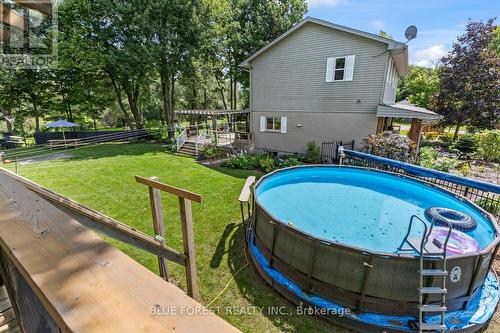 21948 Adelaide Street, Middlesex Centre (Arva), ON - Outdoor With Above Ground Pool With Exterior