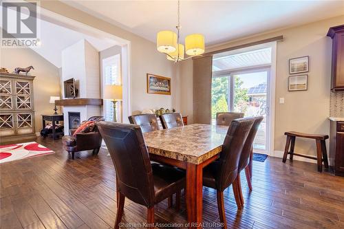 1199 Regency Crescent, Lakeshore, ON - Indoor Photo Showing Dining Room With Fireplace