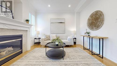 46 Clover Street, Markham (Greensborough), ON - Indoor Photo Showing Living Room With Fireplace