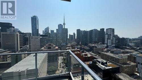 2403 - 210 Simcoe Street, Toronto (University), ON - Outdoor With Balcony With View