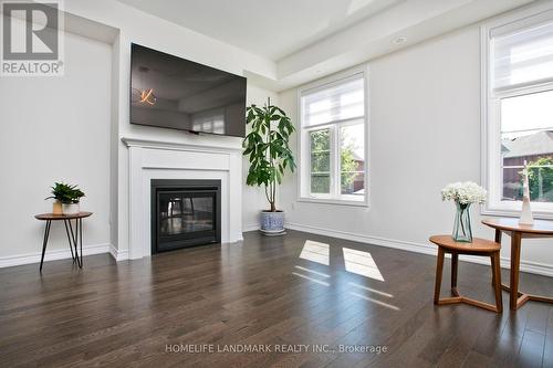 7 Westbury Way, Whitby (Brooklin), ON - Indoor Photo Showing Living Room With Fireplace