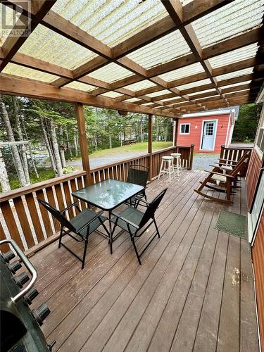 84 Old Track Road, New Harbour, NL - Outdoor With Deck Patio Veranda With Exterior