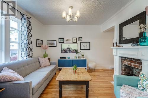 21 Bond Street, St. John'S, NL - Indoor Photo Showing Living Room With Fireplace