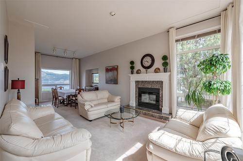 6414 Stevenson Place, Summerland, BC - Indoor Photo Showing Living Room With Fireplace