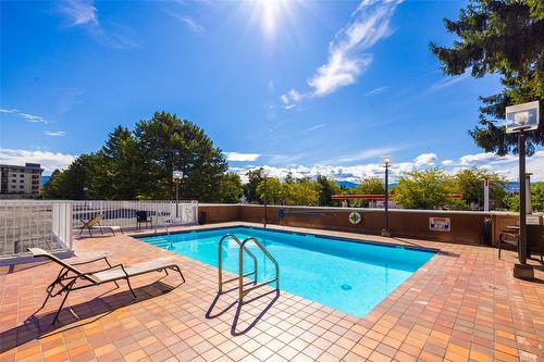 306-737 Leon Avenue, Kelowna, BC - Outdoor With In Ground Pool With Deck Patio Veranda With Backyard