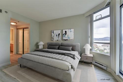 606-1152 Sunset Drive, Kelowna, BC - Indoor Photo Showing Bedroom