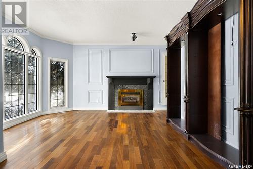 27 Federal Drive, White City, SK - Indoor Photo Showing Other Room With Fireplace