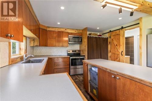 5431 Route 134, Dundas, NB - Indoor Photo Showing Kitchen With Stainless Steel Kitchen