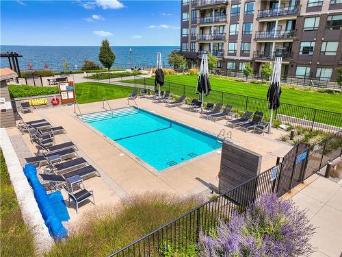 40 Esplanade Lane|Unit #601, Grimsby, ON - Outdoor With Body Of Water With In Ground Pool