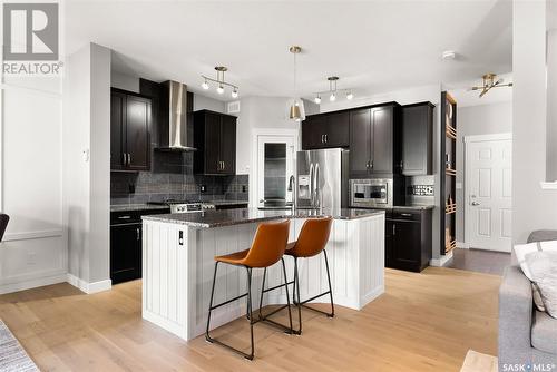 4522 Green Brooks Way E, Regina, SK - Indoor Photo Showing Kitchen With Stainless Steel Kitchen With Upgraded Kitchen