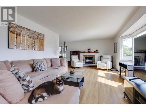 1262 Bednesti Crescent, Prince George, BC - Indoor Photo Showing Living Room With Fireplace