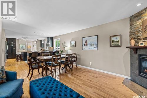 3328 Ortona Street, Saskatoon, SK - Indoor Photo Showing Other Room With Fireplace