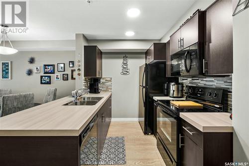 1116 5500 Mitchinson Way, Regina, SK - Indoor Photo Showing Kitchen With Double Sink