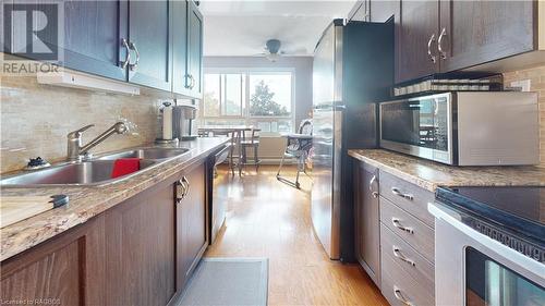 850 6Th Street E Unit# 303, Owen Sound, ON - Indoor Photo Showing Kitchen With Double Sink