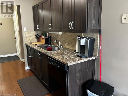 850 6Th Street E Unit# 303, Owen Sound, ON - Indoor Photo Showing Kitchen With Double Sink