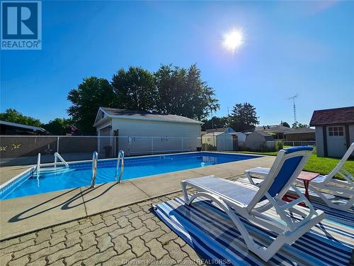 58 Coatsworth Avenue, Chatham, ON - Outdoor With In Ground Pool With Backyard